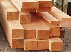 Teak wood cut sizes stacked at Amina Wood Industries